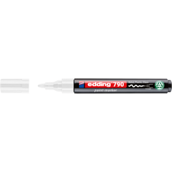 Marqueur peinture edding 790 à base d'alcool 2-3mm blanc