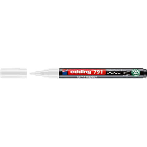 Marqueur peinture edding 791 à base d'alcool 1-2mm blanc