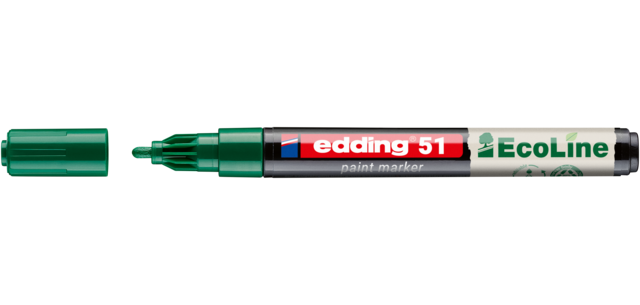 Water-based edding 51 EcoLine paint marker 1-2mm green