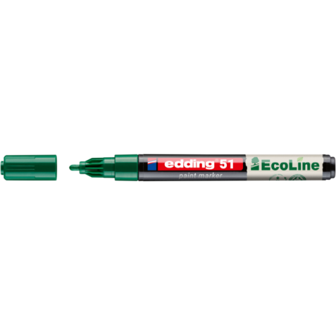 Marqueur peinture edding 51 EcoLine à base d'eau 1-2mm vert