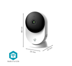 Caméra de sécurité Nedis Smartlife Wifi Intérieur 3MP Full HD 1296p blanc