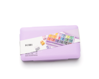 Gouache HIMI Twin cups 36 kleuren 12gr opbergbox lila