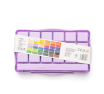 Gouache HIMI Twin cups 36 couleurs 12g boîte de rangement lilas