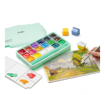 HIMI Gouache 18 colors 30g green storage box