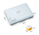 Gouache HIMI 24 couleurs boîte de rangement ice blue