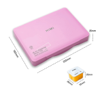 Gouache HIMI 24 kleuren 30gr opbergbox roze