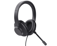 Trust Ayda Max USB Casque Avec fil Arceau Bureau/Centre d'appels USB Type-C / USB Type-A Noir