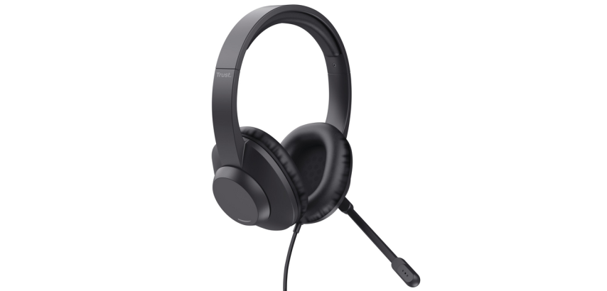 Trust Ayda Max USB Wired Headset With Headband Office/Call Center USB Type-C / USB Type-A Black