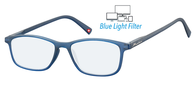 Bril  Montana +0.00 dpt blue light filter blauw
