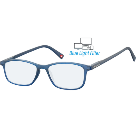 Lunettes Montana filtre lumière bleue +0.00 dpt bleu