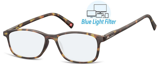 Lunettes de lecture Montana filtre lumière bleue +1.00 dpt tortue