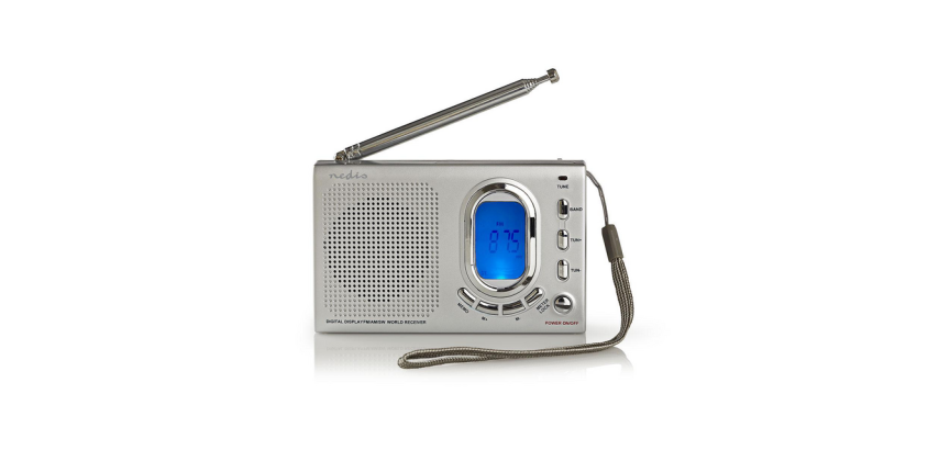 Nedis Universal Radio with Alarm Clock RDWR1000GY