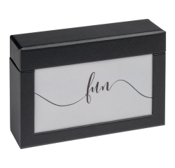 Fotobox walther design Fun 10x15cm 100 foto's zwart