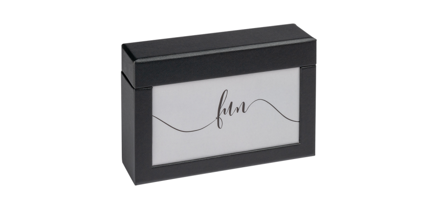 Boîte à photos walther design Fun 10x15cm 100 photos noir