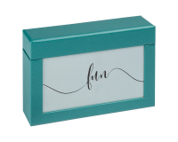 Fotobox walther design Fun 10x15cm 100 foto's petrol groen