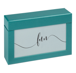 Fotobox walther design Fun 10x15cm 100 foto's petrol groen