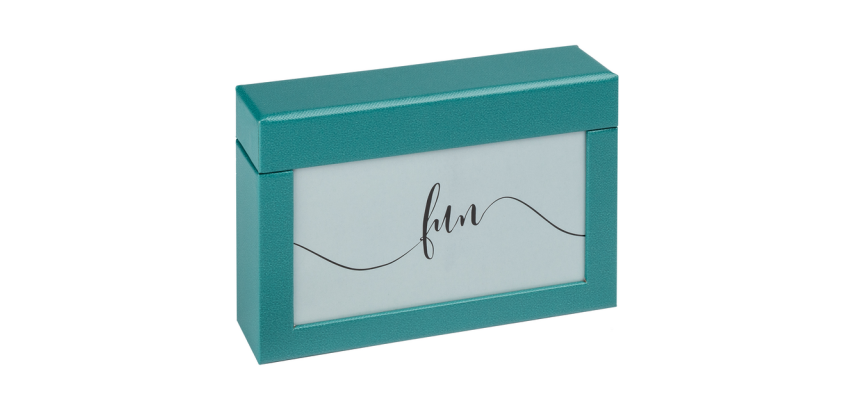 Walther design Fun photo box 10x15cm 100 photos petrol green