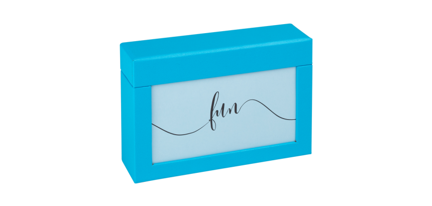Walther design photo box Fun 10x15cm 100 photos ocean blue