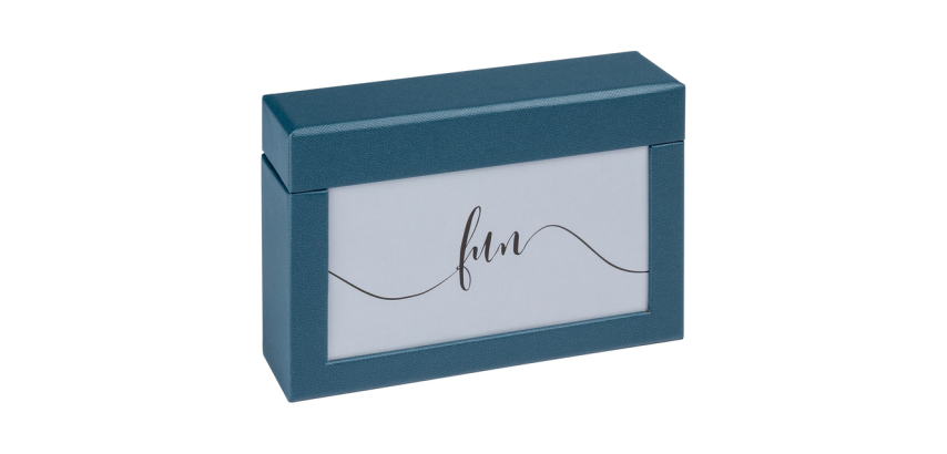 Boîte à photos walther design Fun 10x15cm 100 photos bleu