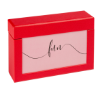 walther design Fun photo box 10x15cm 100 photos red