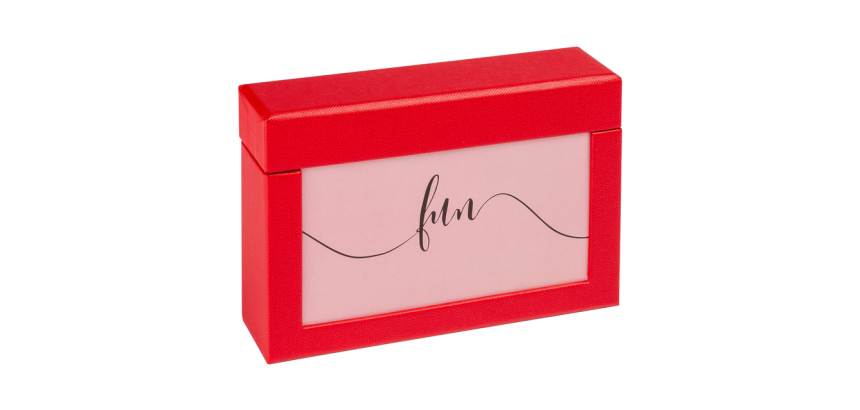walther design Fun photo box 10x15cm 100 photos red
