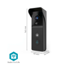 Nedis SmartLife Wi-Fi Video Doorbell 3MP Full HD 1296p Black