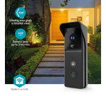 Nedis SmartLife Wi-Fi Video Doorbell 3MP Full HD 1296p Black