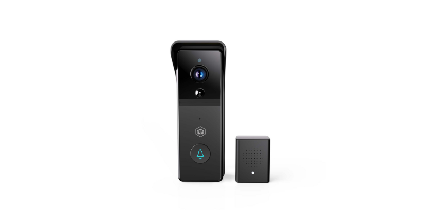 Nedis SmartLife Wi-Fi Video Doorbell 3MP Full HD 1296p Black