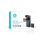 Nedis SmartLife Wi-Fi Video Doorbell 3MP Full HD 1296p Black