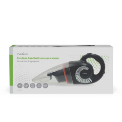 Aspirateur à main Nedis mouillé/sec 90W rechargeable noir-orange