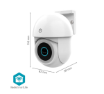 Caméra de sécurité extérieure SmartLife Wi-Fi 3MP Full HD 1296p blanc