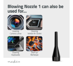 Handheld Vacuum / Air Blower Nedis 90 W Rechargeable Black