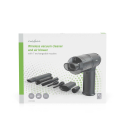 Aspirateur à mains / Souffleur d'air Nedis 90 W rechargeable noir