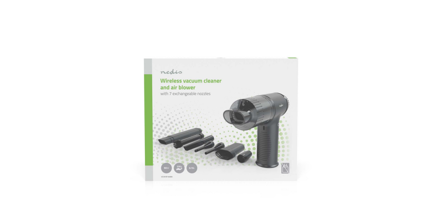 Handheld Vacuum / Air Blower Nedis 90 W Rechargeable Black