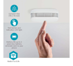 Rookmelder Nedis Smartlife Wifi 10 jaar sensor wit