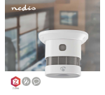 Détecteur de fumée Nedis Smartlife Zigbee 3.0 Wi-FI 10 ans capteur blanc