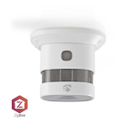 Détecteur de fumée Nedis Smartlife Zigbee 3.0 Wi-FI 10 ans capteur blanc