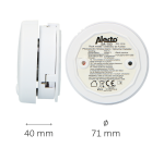 Détecteur de fumée Alecto Mini SA100 avec piles 5 ans blanc