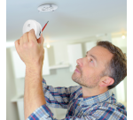 Détecteur de fumée Alecto Mini SA100 avec piles 5 ans blanc