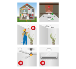 Détecteur de fumée Alecto Mini SA100 avec piles 5 ans blanc