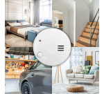 Détecteur de fumée Alecto Mini SA100 avec piles 5 ans blanc