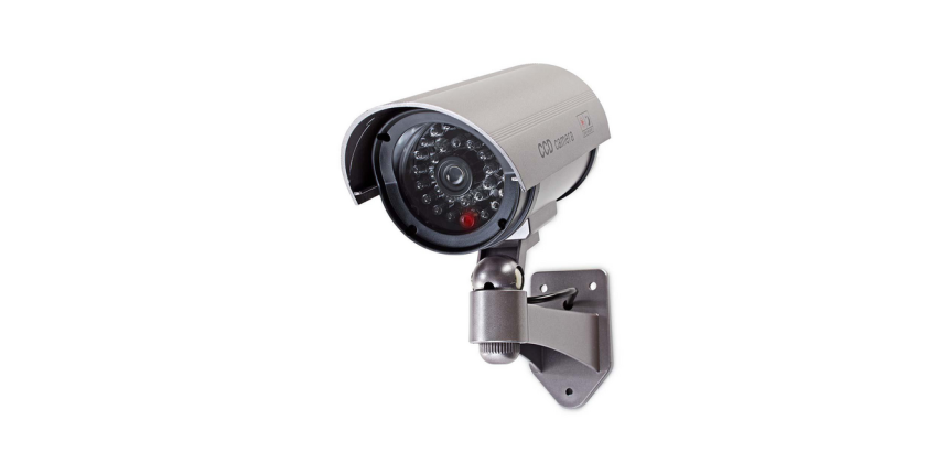 Caméra de sécurité factice Nedis extérieur gris