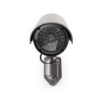 Caméra de sécurité factice Nedis extérieur gris