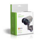 Caméra de sécurité factice Nedis extérieur gris