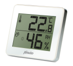 Thermomètre hygromètre Alecto WS-55 blanc - argent