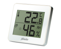 Thermomètre hygromètre Alecto WS-55 blanc - argent