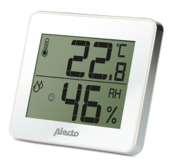 Thermomètre hygromètre Alecto WS-55 blanc - argent