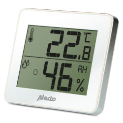 Thermomètre hygromètre Alecto WS-55 blanc - argent