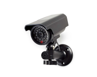 Caméra de sécurité factice Nedis bullet Solar extérieur gris