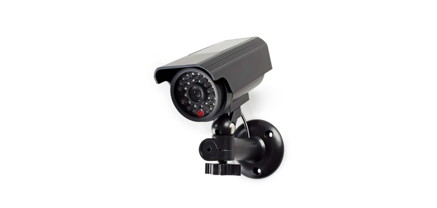 Caméra de sécurité factice Nedis bullet Solar extérieur gris